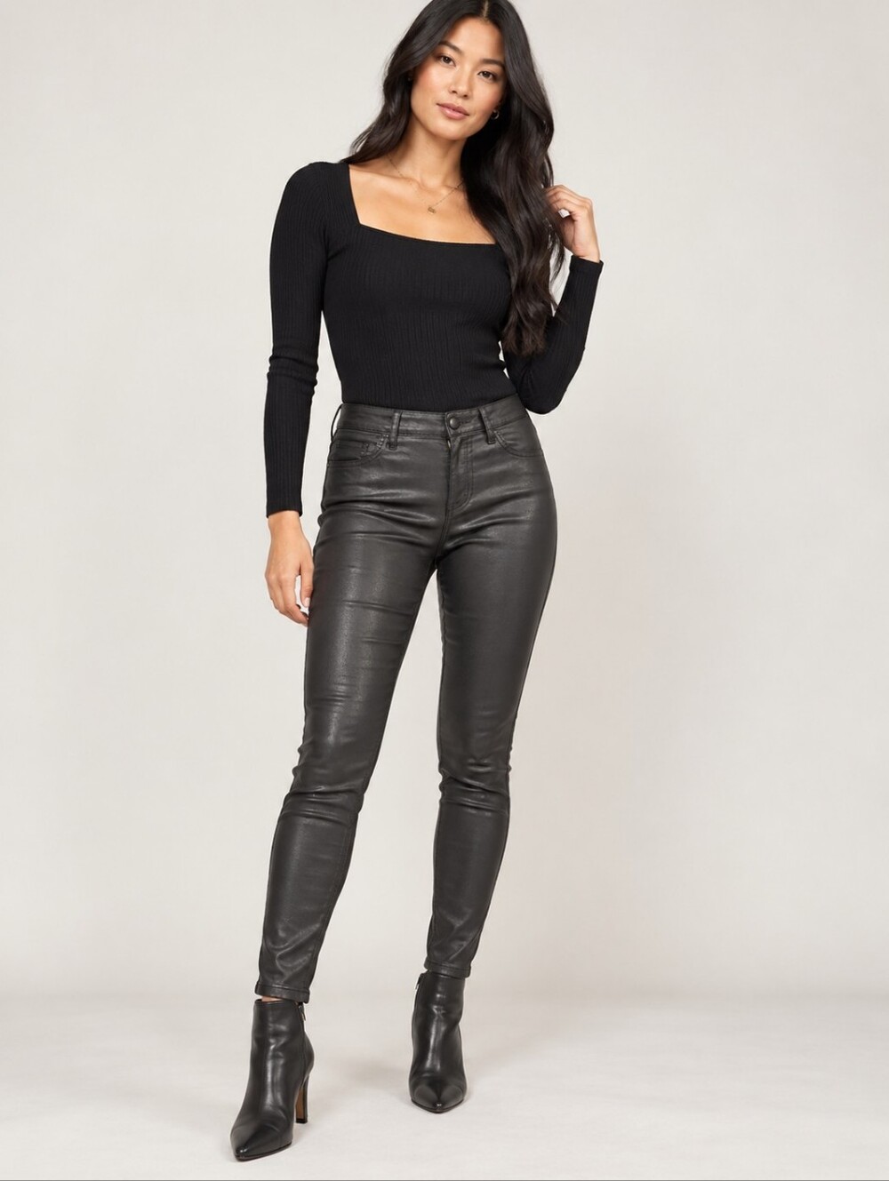 ❤️ ELIE TAHARI COATED AUDREY SKINNY LEGGING JEANS, 8 (29)